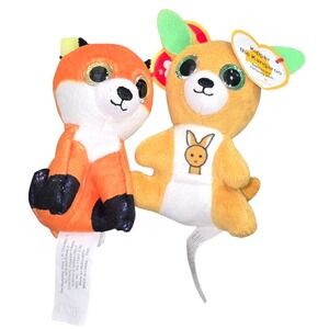 McDonalds Kipper the Kangaroo & Fox Beanie Babies Plush Set Mini TY figures
